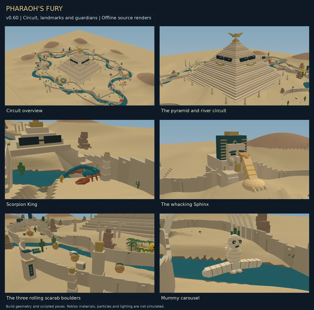 Pharaoh’s Fury layout and hazard preview