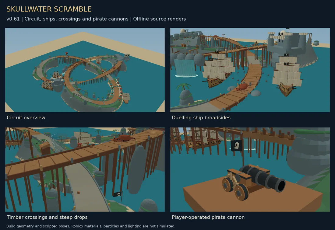 Skullwater Scramble course and cannon preview