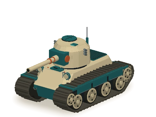 Lynx light tank rendered from the saved Tank Rush game model
